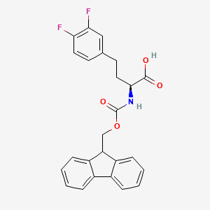 molecular formula C25H21F2NO4 B8097485 Fmoc-3,4-difluoro-L-homophenylalanine 