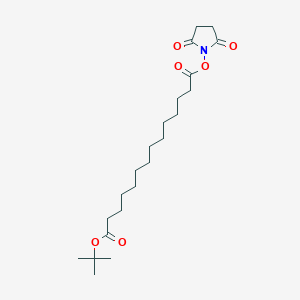 molecular formula C22H37NO6 B8097487 1-tert-Butyl 14-(2,5-dioxopyrrolidin-1-yl)tetradecanedioate 