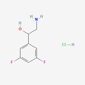 molecular formula C8H10ClF2NO B8097498 2-Amino-1-(3,5-difluorophenyl)ethanol HCl 