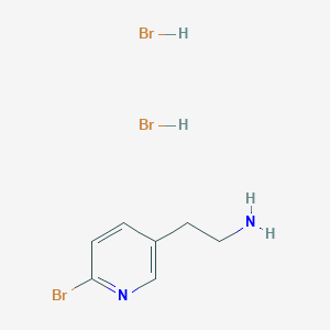 molecular formula C7H11Br3N2 B8097532 2-(6-Bromo-pyridin-3-yl)-ethylamine dihydrobromide 