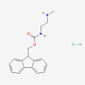 molecular formula C18H21ClN2O2 B8097556 N1-Fmoc-N2-methyl-1,2-ethandiamine HCl 