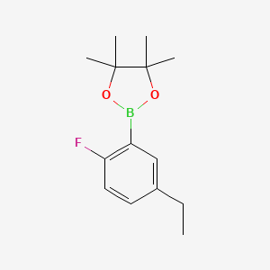 molecular formula C14H20BFO2 B8097558 5-Ethyl-2-fluorophenylboronic acid pinacol ester 