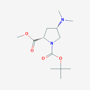 molecular formula C13H24N2O4 B8097659 (4S)-1-Boc-4-(Dimethylamino)-L-proline methyl ester CAS No. 149152-71-6