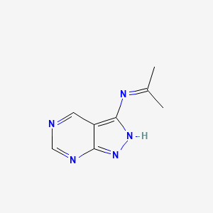 molecular formula C8H9N5 B8097701 N-(Propan-2-ylidene)-1H-pyrazolo[3,4-d]pyrimidin-3-amine 