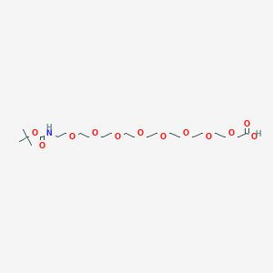 molecular formula C23H45NO12 B8097722 BocNH-PEG8-CH2COOH 
