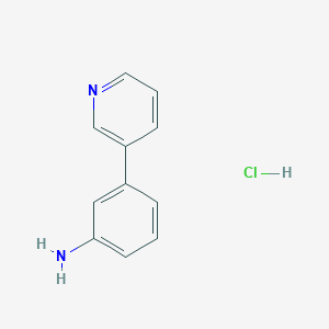 molecular formula C11H11ClN2 B8097733 3-(Pyridin-3-yl)aniline hydrochloride 