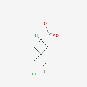molecular formula C9H13ClO2 B8097746 Methyl 6-chlorospiro[3.3]heptane-2-carboxylate 