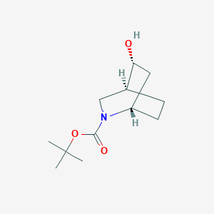 molecular formula C12H21NO3 B8097748 tert-butyl (1S,4S,5R)-5-hydroxy-2-azabicyclo[2.2.2]octane-2-carboxylate 