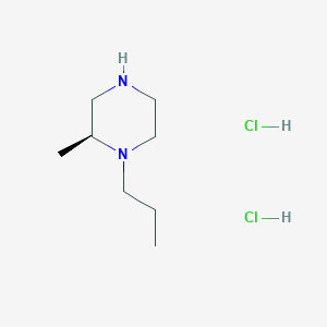 molecular formula C8H20Cl2N2 B8097779 (S)-2-methyl-1-propylpiperazine dihydrochloride 