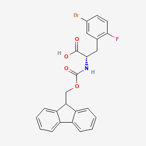 molecular formula C24H19BrFNO4 B8097786 N-Fmoc-5-bromo-2-fluoro-L-phenylalanine 