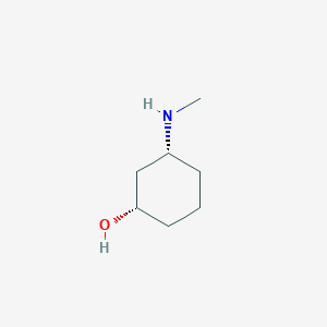 molecular formula C7H15NO B8097793 cis-3-Methylamino-cyclohexanol 