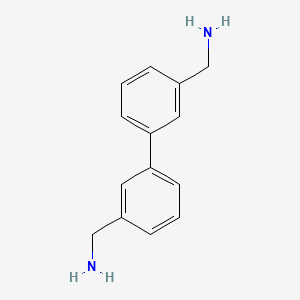 molecular formula C14H16N2 B8097850 3,3'-Bis(aminomethyl)biphenyl 
