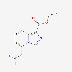 Ethyl 5-aminomethyl-imidazo[1,5-a]pyridine-1-carboxylate