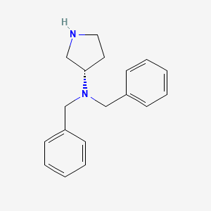 molecular formula C18H22N2 B8097882 (S)-(+)-3-N,N-Dibenzylaminopyrrolidine 