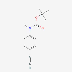 molecular formula C14H17NO2 B8097939 N-Boc-4-ethynyl-N-methylaniline 