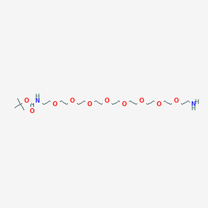 molecular formula C23H48N2O10 B8097943 BocNH-PEG8-CH2CH2NH2 