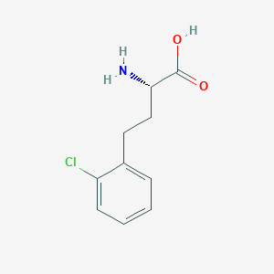 molecular formula C10H12ClNO2 B8097947 (S)-a-Amino-2-chloro-benzenebutanoic acid 