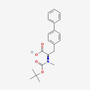 molecular formula C21H25NO4 B8097954 N-Boc-N-methyl-3-(biphenyl-4-yl)-D-alanine 
