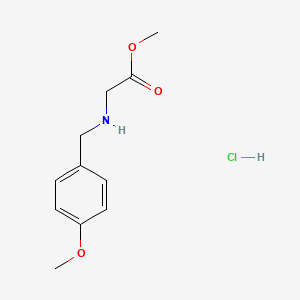molecular formula C11H16ClNO3 B8097962 N-(4-Methoxybenzyl)glycine methyl ester hydrochloride 