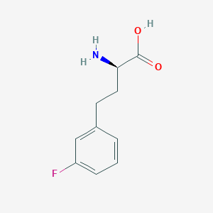 molecular formula C10H12FNO2 B8097969 (R)-3-Fluorohomophenylalanine 