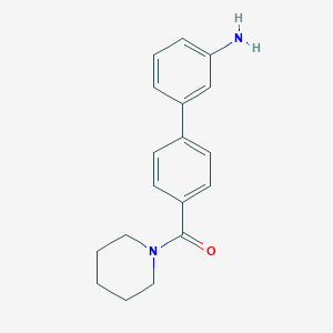 3-{4-[(Piperidin-1-yl)carbonyl]phenyl}aniline
