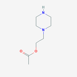 B080980 2-(Piperazin-1-yl)ethyl acetate CAS No. 13849-30-4