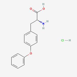 molecular formula C15H16ClNO3 B8098017 O-Phenyl-D-tyrosine HCl 