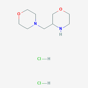 3-(Morpholin-4-ylmethyl)morpholine;dihydrochloride