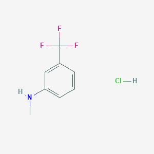 molecular formula C8H9ClF3N B8098055 N-Methyl-3-(trifluoromethyl)aniline HCl 