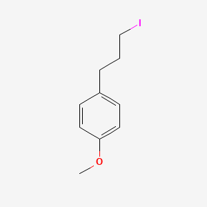 molecular formula C10H13IO B8098096 1-(3-Iodopropyl)-4-methoxybenzene 