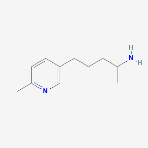 5-(6-Methyl-3-pyridyl)pentan-2-amine