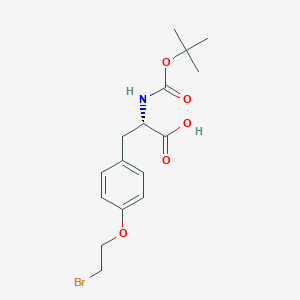 molecular formula C16H22BrNO5 B8098140 N-Boc-O-(2-bromoethyl)-L-tyrosine 
