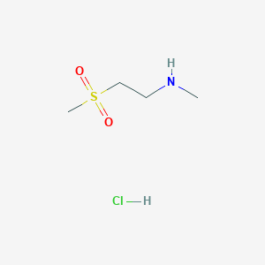molecular formula C4H12ClNO2S B8098148 n-Methyl-2-(methylsulfonyl)-ethanamine hcl 