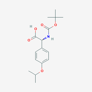 molecular formula C16H23NO5 B8098154 (R)-2-(Boc-amino)-2-(4-isopropoxyphenyl)acetic acid 