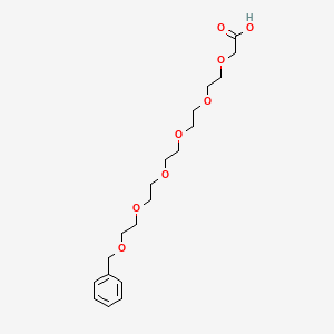 molecular formula C19H30O8 B8098161 BnO-PEG5-CH2COOH 