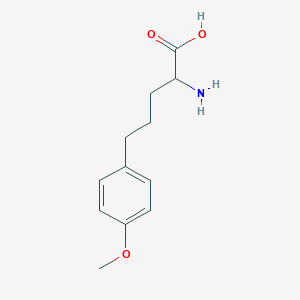 molecular formula C12H17NO3 B8098209 2-amino-5-(4-methoxyphenyl)pentanoic Acid 