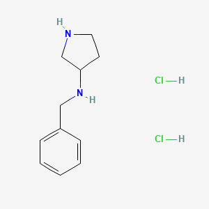 molecular formula C11H18Cl2N2 B8098233 N-Benzyl-3-pyrrolidinamine 2HCl 