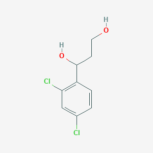 molecular formula C9H10Cl2O2 B8098271 1-(2,4-dichlorophenyl)-1,3-Propanediol 