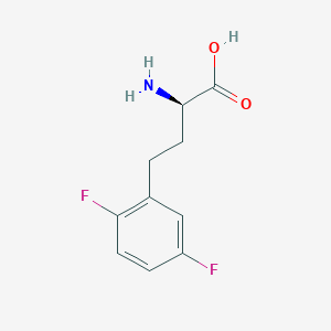 molecular formula C10H11F2NO2 B8098276 2,5-Difluoro-D-homophenylalanine 