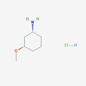 molecular formula C7H16ClNO B8098285 (1R,3S)-3-Methoxy-cyclohexylamine hydrochloride 