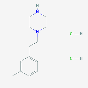 molecular formula C13H22Cl2N2 B8098345 1-(3-Methylphenethyl)piperazine 2HCl 