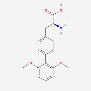 molecular formula C17H19NO4 B8098411 (2S)-2-amino-3-[4-(2,6-dimethoxyphenyl)phenyl]propanoic acid 
