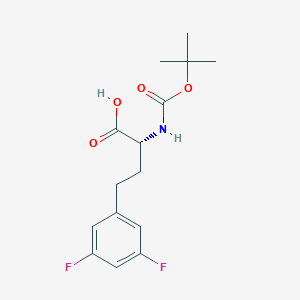 molecular formula C15H19F2NO4 B8098433 Boc-3,5-difluoro-D-homophenylalanine 