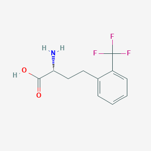 molecular formula C11H12F3NO2 B8098502 2-Trifluoromethyl-D-homophenylalanine 