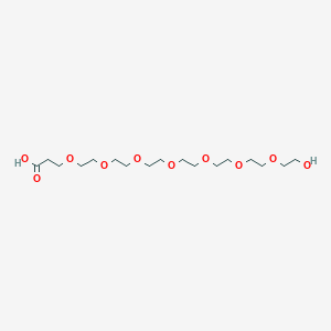 molecular formula C17H34O10 B8098527 HO-Peg7-CH2CH2cooh 