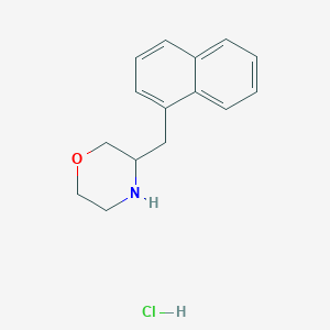 molecular formula C15H18ClNO B8098561 3-(Naphthalen-1-ylmethyl)morpholine;hydrochloride 