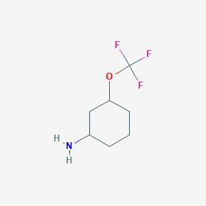 molecular formula C7H12F3NO B8098575 3-Trifluoromethoxy-cyclohexylamine 