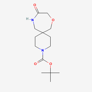 molecular formula C14H24N2O4 B8098607 Tert-Butyl 10-Oxo-8-Oxa-3,11-Diazaspiro[5.6]Dodecane-3-Carboxylate 
