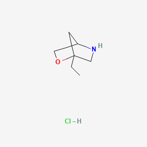 molecular formula C7H14ClNO B8098664 1-Ethyl-2-oxa-5-aza-bicyclo[2.2.1]heptane hcl 
