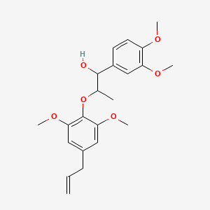 molecular formula C22H28O6 B8098679 2-(4-Allyl-2,6-dimethoxyphenoxy)-1-(3,4-dimethoxyphenyl)-1-propanol CAS No. 41535-92-6